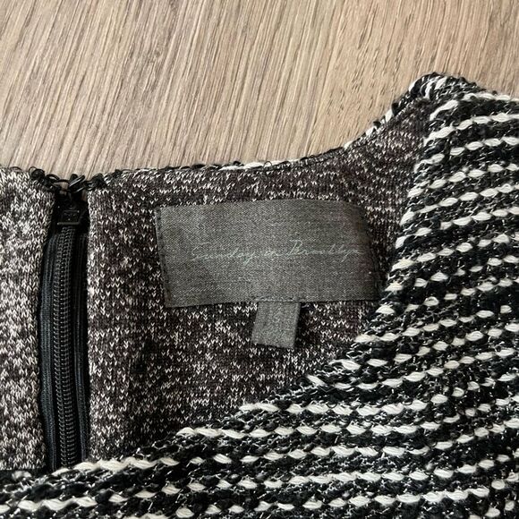 Sunday in Brooklyn size S knit tweed cotton blend dress preppy academia - Picture 6 of 9